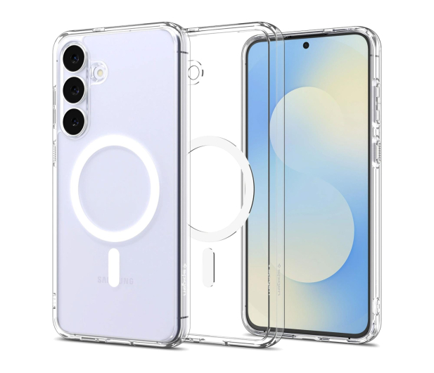 Spigen Ultra Hybrid Mag MagsaFE Do Galaxy S25 FE Clear/White - 1367300 - zdjęcie